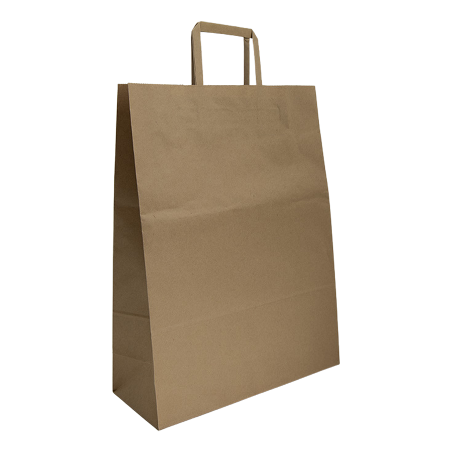 TORBA PAP. SZARA /UCHWYT PŁASKI/ 320X160X400 70 GR A 250 BN